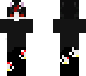 furry white cat femboy skin (w/ hello kitty pajama's