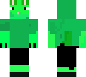 gato verde con ropa