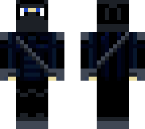 skin-ninja azul con armadura