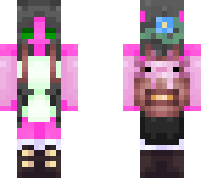 aurora with axolotl bag (dnd character)