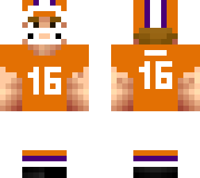 clemson tigers orange uniform (combo 1)