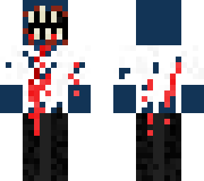 creepy blue face eater