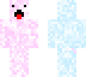 pink and blue splash back