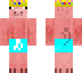 thanks for badperson2345's art of technoblade wearing red swimsuit now it's blue