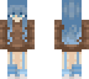 blue haired girl
