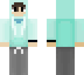 blue hoodie