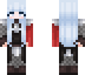 female knight blue hair