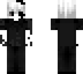 black white