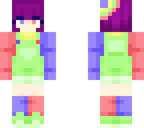 girl in overalls (green)