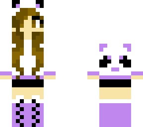 purple panda girl
