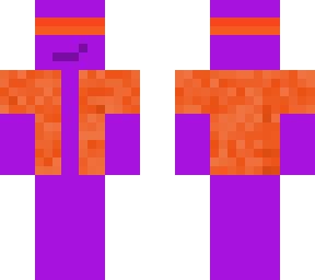 purple w/ orange clothes