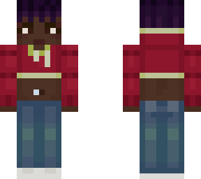 black girl with purple hair