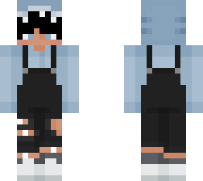 blue onesie overalls
