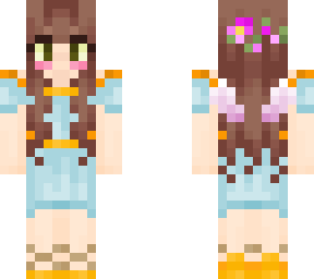 girl with toga, wings and sandals (shaded)