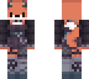grunge purple fox