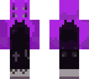 purple alien in black tank top