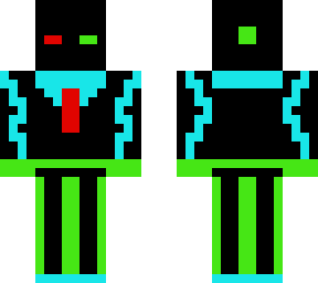 suited neon cyborg