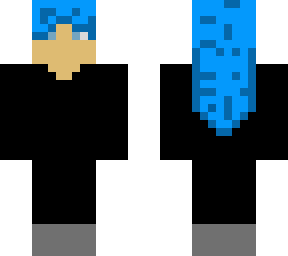 blue haired girl
