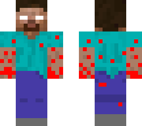 steve with lava hands