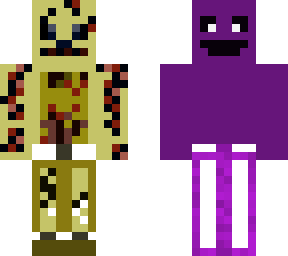 purple guy and springtrap