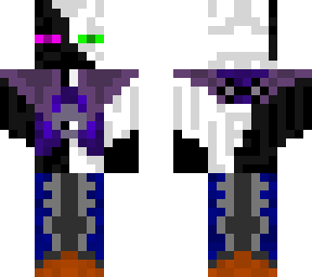 white and black enderman