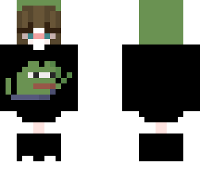 pepe frog girl skin