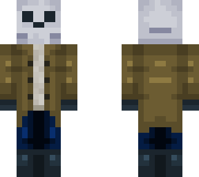 skeleton in a coat