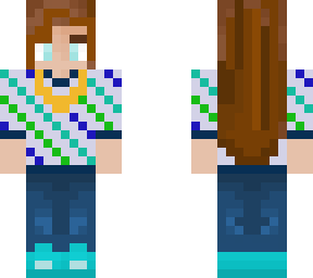 tomboy (long &straight brown hair)