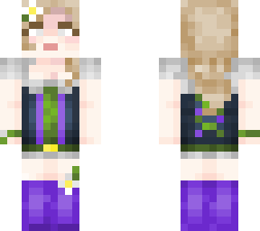 white green and purple more blonde