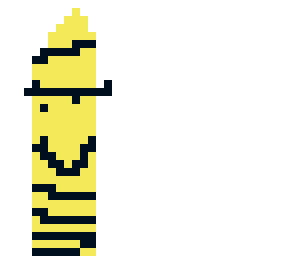 yellow happy crayon