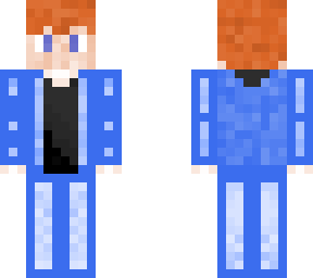 a boy with a blue jumpsuit