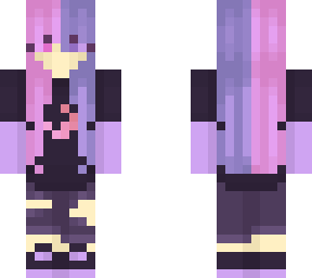 casual girl - pink x purple theme