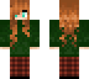 ginger girl with green hoodie v2