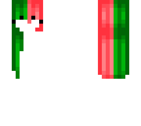 green & red girl hair base (green side)