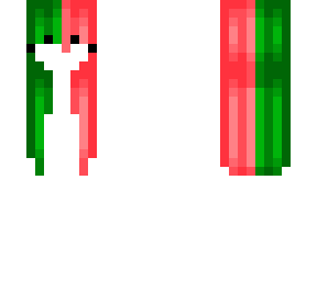 green & red girl hair base
