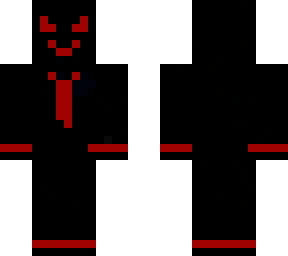 black and red demon