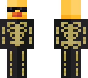 duck in skeleton costume