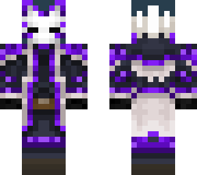 purple kitsune fox