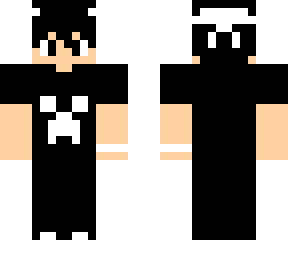 black and white creeper boy