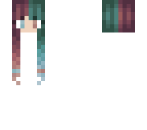 pink and teal braids hair base