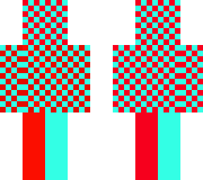 red and blue checkerboard