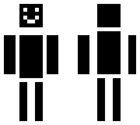 white outline