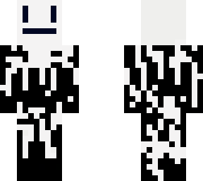black and white skin