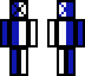 black white blue