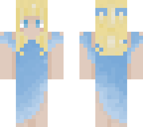 blue dress