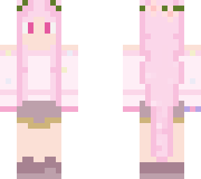 pink flower crown.