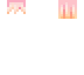 short ombre hb pastel pink to orange