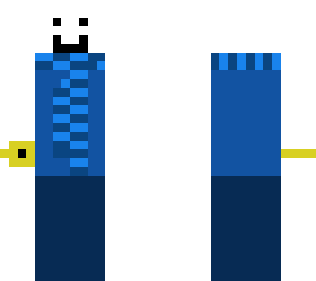 simple blue man