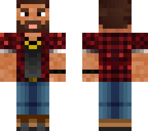 casual red flannel