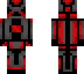 my first skin revamped (slim) (the red warrior)